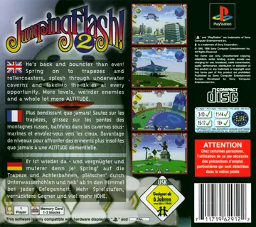 Jumping Flash! 2 (EU) box cover back